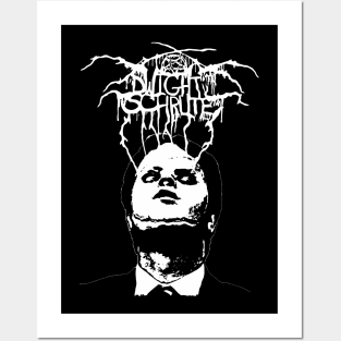 Dwight Schrute // Dwight Throne Skin Mask Posters and Art